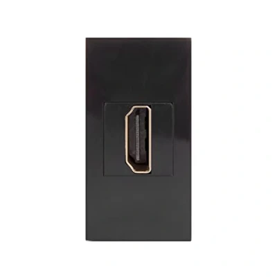 Afbeelding van Maclean HDMI aansluiting Modulaire wandcontactdoos verzonken montage (HDMI aansluiting, wit)