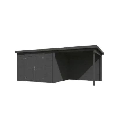 Afbeelding van Tuinhuis Kjeld 550x250 cm Carbon Grey Gecoat