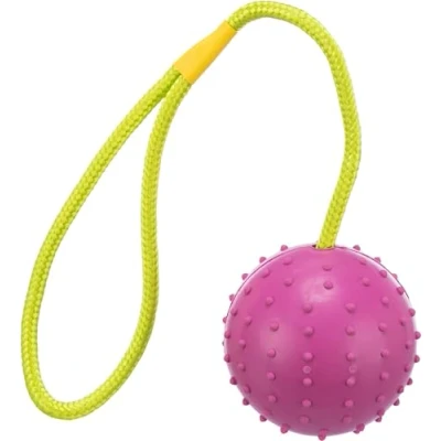 Afbeelding van Trixie Natuurrubber Bal Aan Koord Assorti 30X7X7 CM 3 ST (404346)