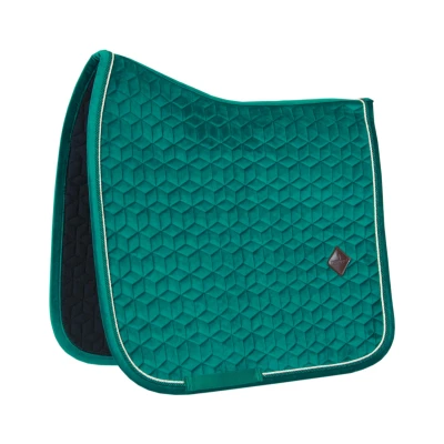 Image de Kentucky Tapis de Selle Velours Dressage Vert foncé