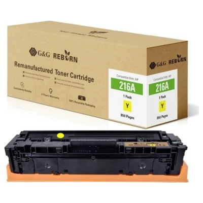 Afbeelding van G&amp;G Toner vervangt HP 216A Compatibel Geel 850 bladzijden Reborn remanufactured 21291