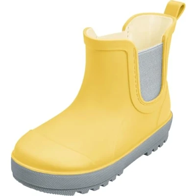 Image de Playshoes Mixte Enfant Regenstiefel Botte de Pluie, Jaune Gris, 18 EU