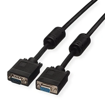 Afbeelding van ROLINE SVGA kabel HD15 ST BU met ferrietkern, 6 m