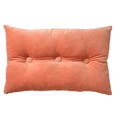 Afbeelding van Dutch Decor VALERIE Sierkussen 40x60 cm velvet met knopen Muted Clay roze