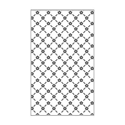 Afbeelding van Vaessen Creative Mini sjabloon voor reliëf, bloemenvlechtwerk, om textuur en dimensie toe te voegen aan plakboekpagina&#039;s, kaarten andere creatieve papierhobby&#039;s
