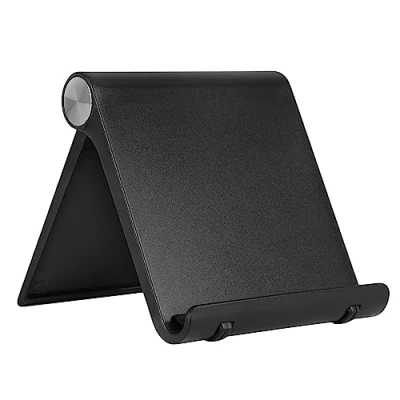 Afbeelding van PREMIUM Mobiele Telefoonhouder, opvouwbare en verstelbare smartphonestandaard voor tafel, bureau, comfortabele steun telefoon, tablet, compatibel met iPhone, iPad, Samsung, Xiaomi, Huawei