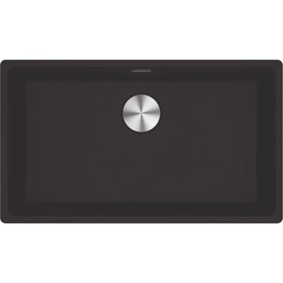 Afbeelding van Franke Maris MRG 110 72 Fragranite Matt black spoelbak onderbouw 125.0697.294