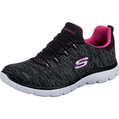 Afbeelding van Skechers Summits Quick Getaway Damessneakers, zwart.