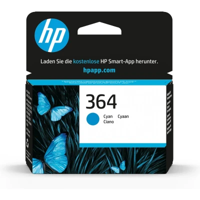 Afbeelding van HP 364 Cyan Original Ink Cartridge inktcartridge 1 stuk(s) Origineel Normaal rendement