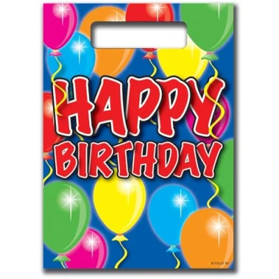 Afbeelding van Feestzakje Happy Birthday Ballonnen 8 stuks