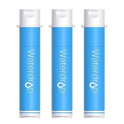 Afbeelding van Waterdrop 3 stuks waterfilters voor camping, waterfiltersysteem 0,01 micron, drinkwaterzuiveraar buiten, noodgevallen, wandelen, reizen