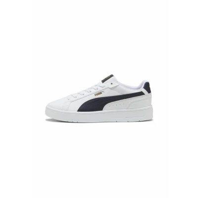 Afbeelding van PUMA Court Classic, Sportstyle Core Uniseks Volwassenen, Wit New Navy Goud Blauw, 42 EU