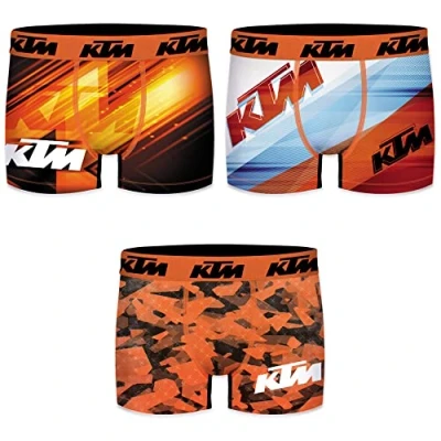 Afbeelding van KTM Boxershorts voor heren, polyester, verpakking van 3 stuks, Set 2