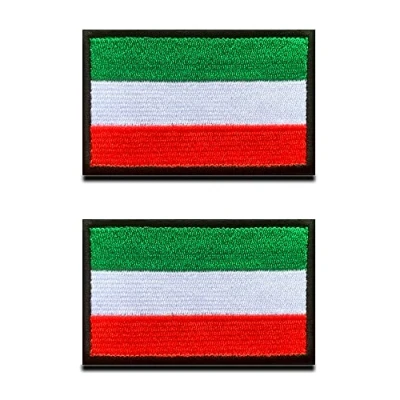 Afbeelding van 2 stuks Hongaarse vlag klittenbandsluiting, tactiek nationaal embleem geborduurd met militair klittenband voor rugzakken, kleding, tassen, uniform vest jersey reizen