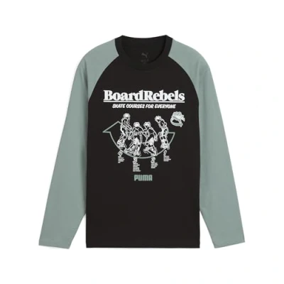 Afbeelding van MID90S T shirt met lange mouwen voor Heren, Zwart, Maat 9 10Y PUMA