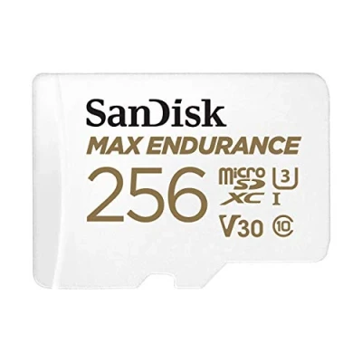 Image de SanDisk Max Endurance Carte mémoire flash (adaptateur microSDXC vers SD inclus(e)) 256 Go Video Class V30 / UHS I U3 Class10