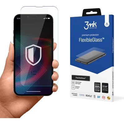 Afbeelding van 3mk iPhone 14 / Pro Screenprotector 250% Bescherming FlexibleGlass™