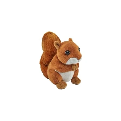 Afbeelding van Wild Republic eekhoorn knuffel bruin/rood Pluche 13 cm knaagdieren knuffeldieren