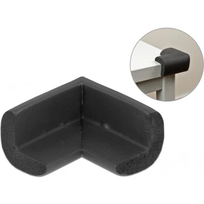 Afbeelding van Hoekbeschermer met zelfklevend pad 56 x 33 mm / zwart schuim