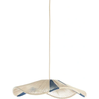 Afbeelding van Light&amp;living Hanglamp Ø50x12 cm RAFA crème+blauw