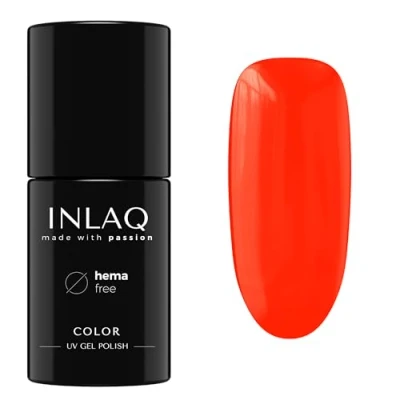 Afbeelding van INLAQ® Nagellak, semi permanent, rood, 6 ml, uv gelnagellak, Hema vrij, Neon Spectrum collectie, langdurige nagellak