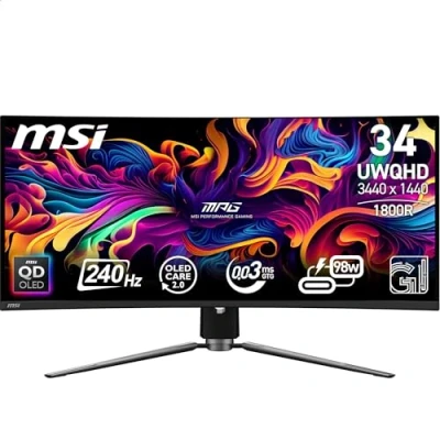 Afbeelding van Monitor MSI MEG 342C QD OLED 34&quot; 240 Hz
