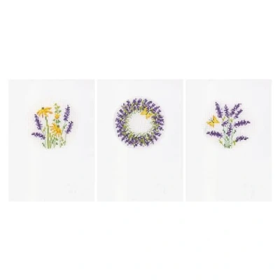 Afbeelding van Vervaco Wenskaart kit Lavendel set van 3 PN 0205047