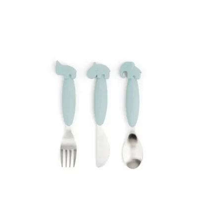 Afbeelding van Done by deer kinderbestek easy grip blue