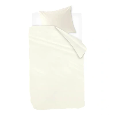 Afbeelding van Snoozing Sade Dekbedovertrek Eenpersoons 140x200/220 cm Ivoor