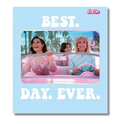 Afbeelding van Danilo Promotions Limited Barbie verjaardagskaart, officiële verjaardagskaart voor meisjes, wenskaart, blanco binnenkant, meerkleurig, 17,8 x 15,2 cm
