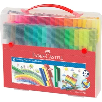 Image de Mallette 80 Feutres Faber Castell Connector