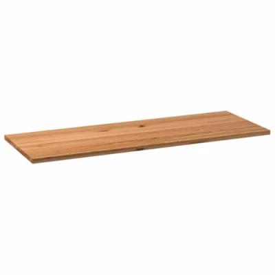 Afbeelding van vidaXL Tafelblad rechthoekig 220x80x4,2cm massief eikenhout lichtbruin