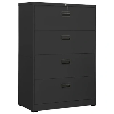 Afbeelding van Archiefkast 90x46x134 cm staal antracietkleurig