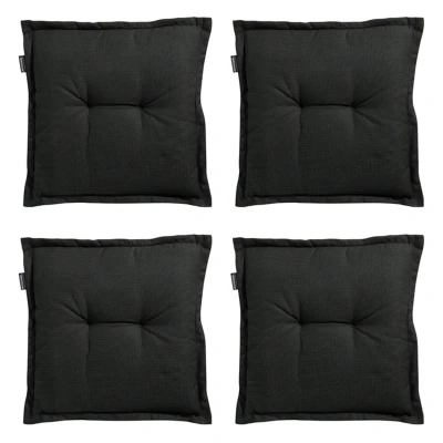 Afbeelding van Madison Zitkussen Universeel Rib Black 50x50 Zwart 4 Stuks
