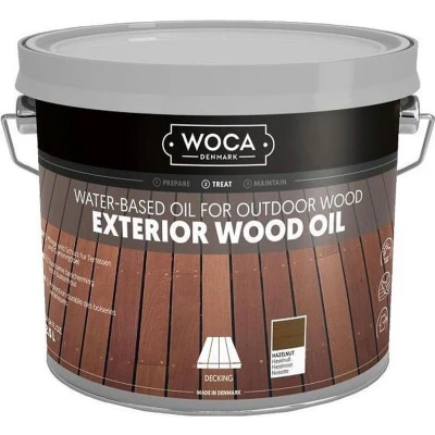 Afbeelding van WOCA Exterior Wood Oil HAZELNUT 2,5 liter