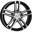 Afbeelding van DEZENT 5 gat 17duim 108mm lichtmetalen Velg TZ dark mattschwarz Front poliert TTZ7HBP505E