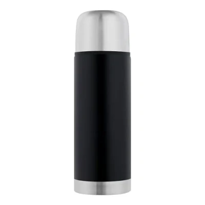 Afbeelding van GRÄWE thermosfles van roestvrij staal, 350 ml, voor onderweg met beker, lekvrij, vaatwasmachinebestendig, zilver