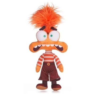 Afbeelding van UKToyworld, Inside Out 2 woede knuffel 30 cm