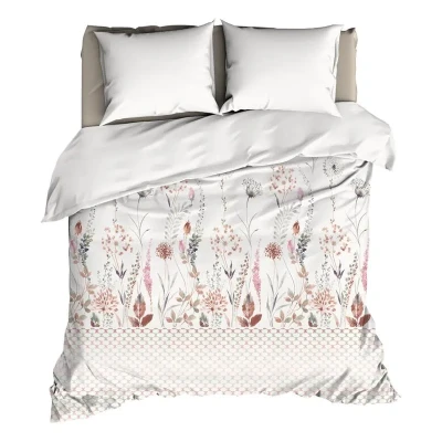 Afbeelding van Satin d&#039;Or Giselle Dekbedovertrek Lits jumeaux 240x200/220 cm Multi/Taupe