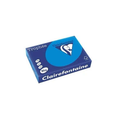 Afbeelding van Clairefontaine Trophée Intens, gekleurd papier, A4, 80 g, 500 vel, turkoois papier