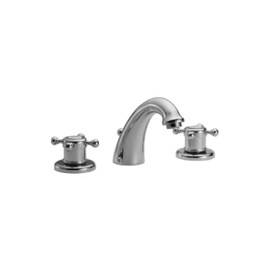 Afbeelding van Huber Victorian 3 gats wastafelkraan RVS VT0010102A