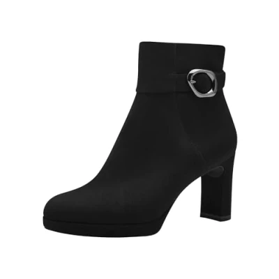 Afbeelding van Tamaris Dames 1 25322 43 modieuze dameslaarzen, zwart.