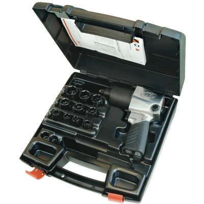 Image de INGERSOLL RAND 231GXP K clé à chocs pneumatique carrée 1/2&quot; 610Nm avec jeu de douilles métriques universelles 10 pièces en coffr