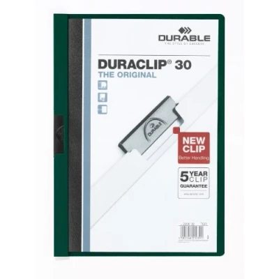 Afbeelding van Durable 220032 Klemmap Duraclip Original 30 (voor 1 vellen A4), 25 stuks, donkergroen