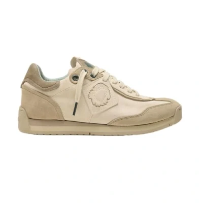 Afbeelding van Satorisan Ensō Suede Casual Sneakers Unisex Vintage Leer Kleur Wheat blond Maat 41