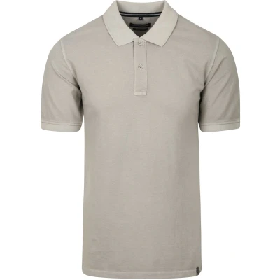Afbeelding van Casa Moda Polo Piqué Garment Dye Grijs Maat XL Heren