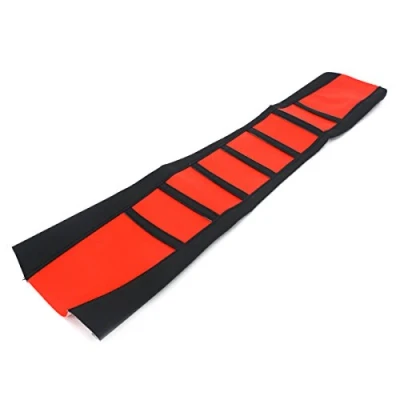 Afbeelding van Alamor Universele Soft Gripper Motorfiets Stoelhoes Rib Skin Rubber Crossmotor Enduro Rood