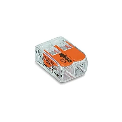 Afbeelding van Mini hefboomverbindingsklem 2 x 0 4 mm² 1 stuk