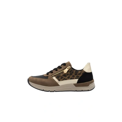 Afbeelding van Rieker Veterschoenen voor dames 58902, Bruin Combi 24, 42 EU