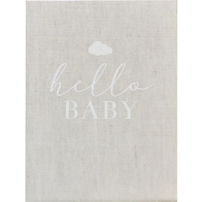 Afbeelding van Ginger Ray Gastenboek Hello Baby Linnen
